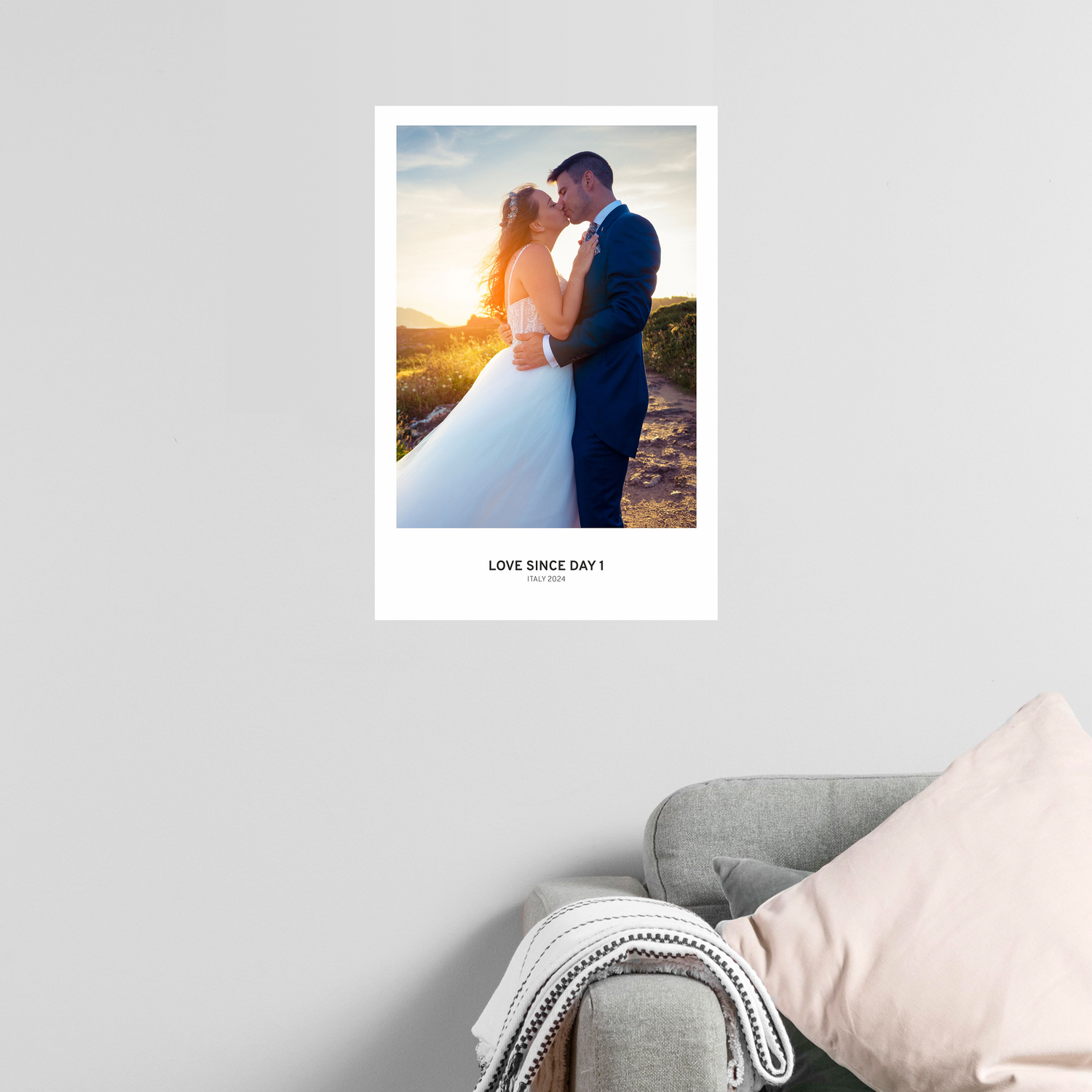 Euer Moment - Hochzeitsbild mit persönlichem Statement
