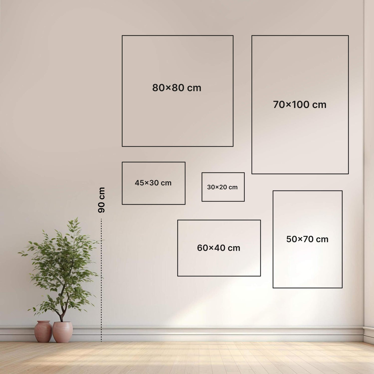 Wandbild „Home