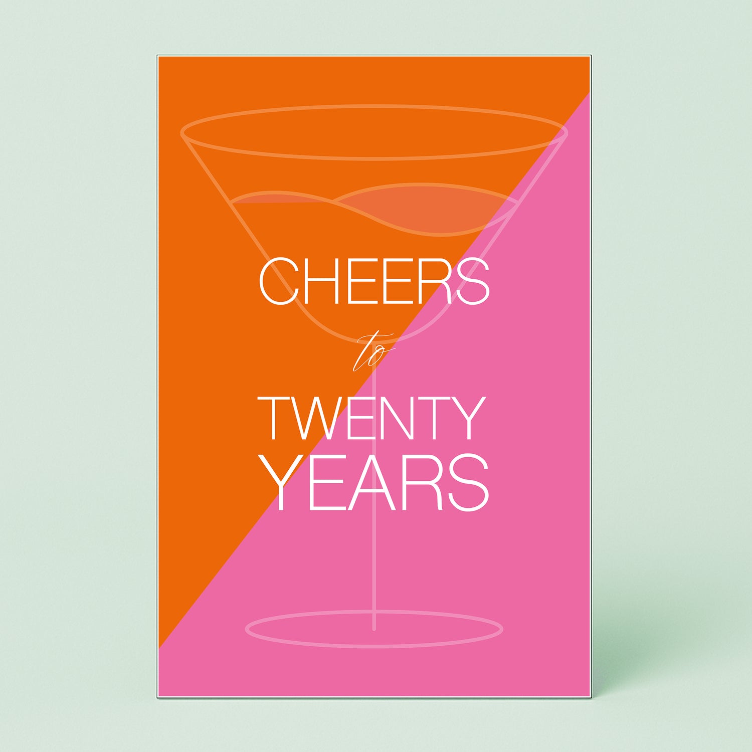 Wandbild „Cheers to X Years