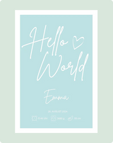 Personalierbares Wandbild [Familie, Kind, Geburt]