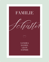 Personalierbares Wandbild [Familie, Namen]