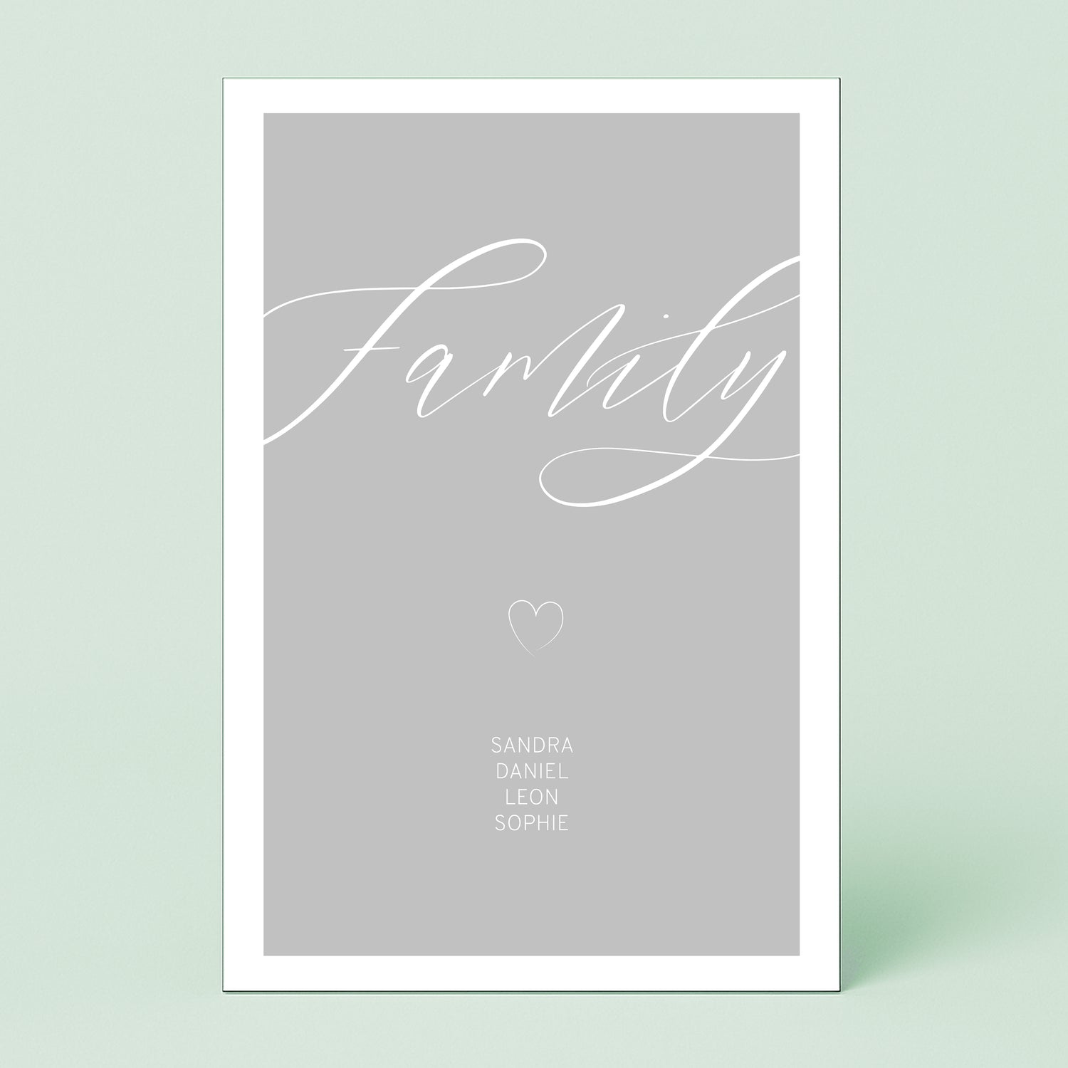 Personalierbares Wandbild [Familie, Namen]