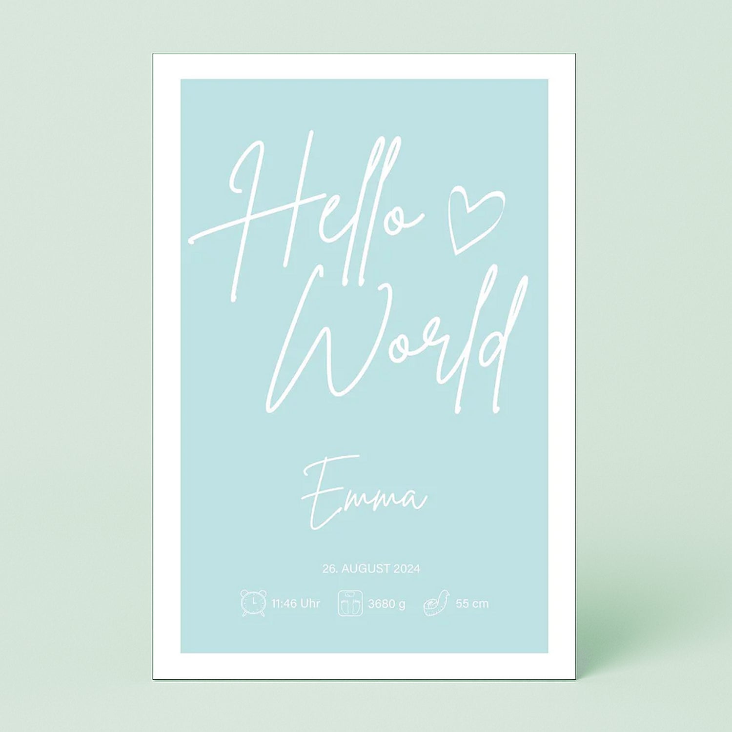 Personalierbares Wandbild [Familie, Kind, Geburt]