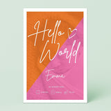 Personalierbares Wandbild [Familie, Foto, Geburt, Kind]