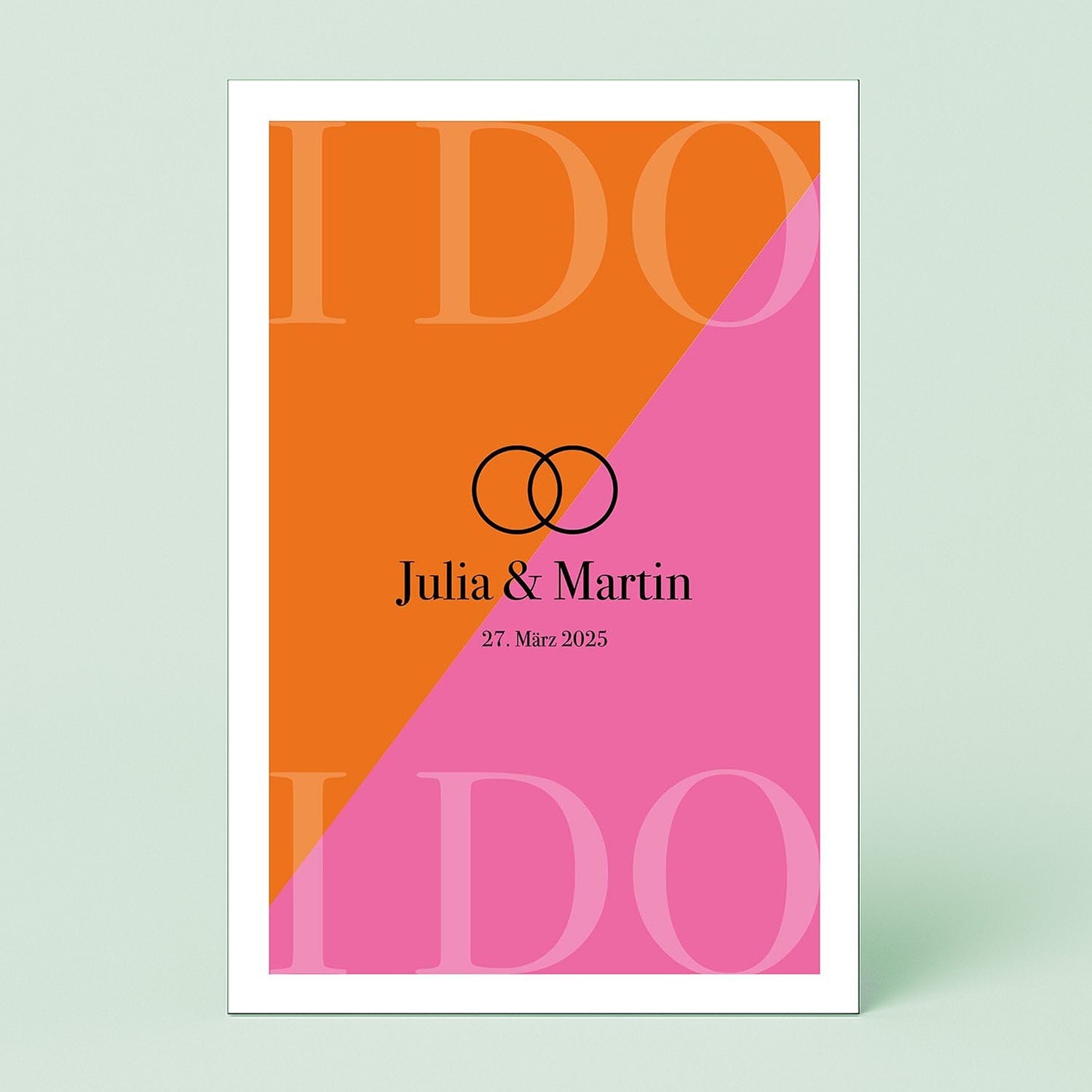 Personalierbares Wandbild [Liebe, Paar, Hochzeit]