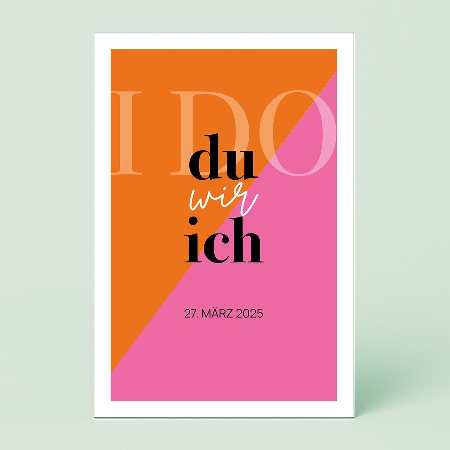 Personalierbares Wandbild [Liebe, Heirat, Paar]