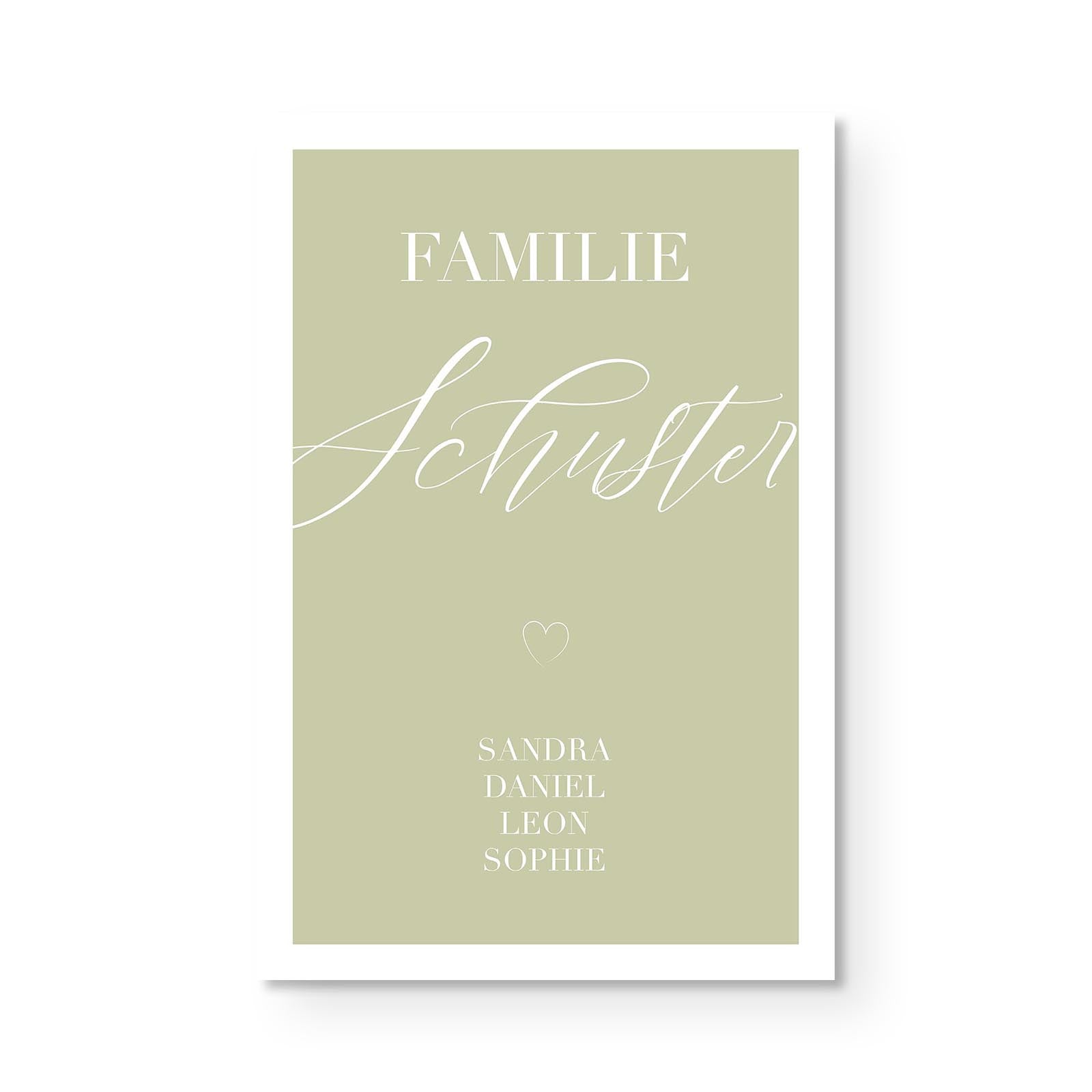 Personalierbares Wandbild [Familie, Namen]
