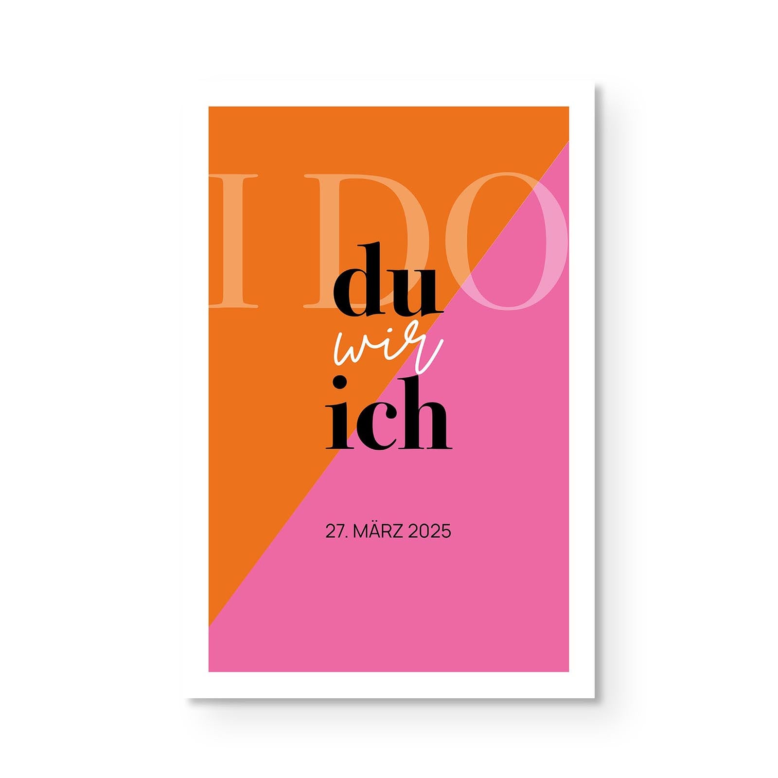 Personalierbares Wandbild [Liebe, Heirat, Paar]