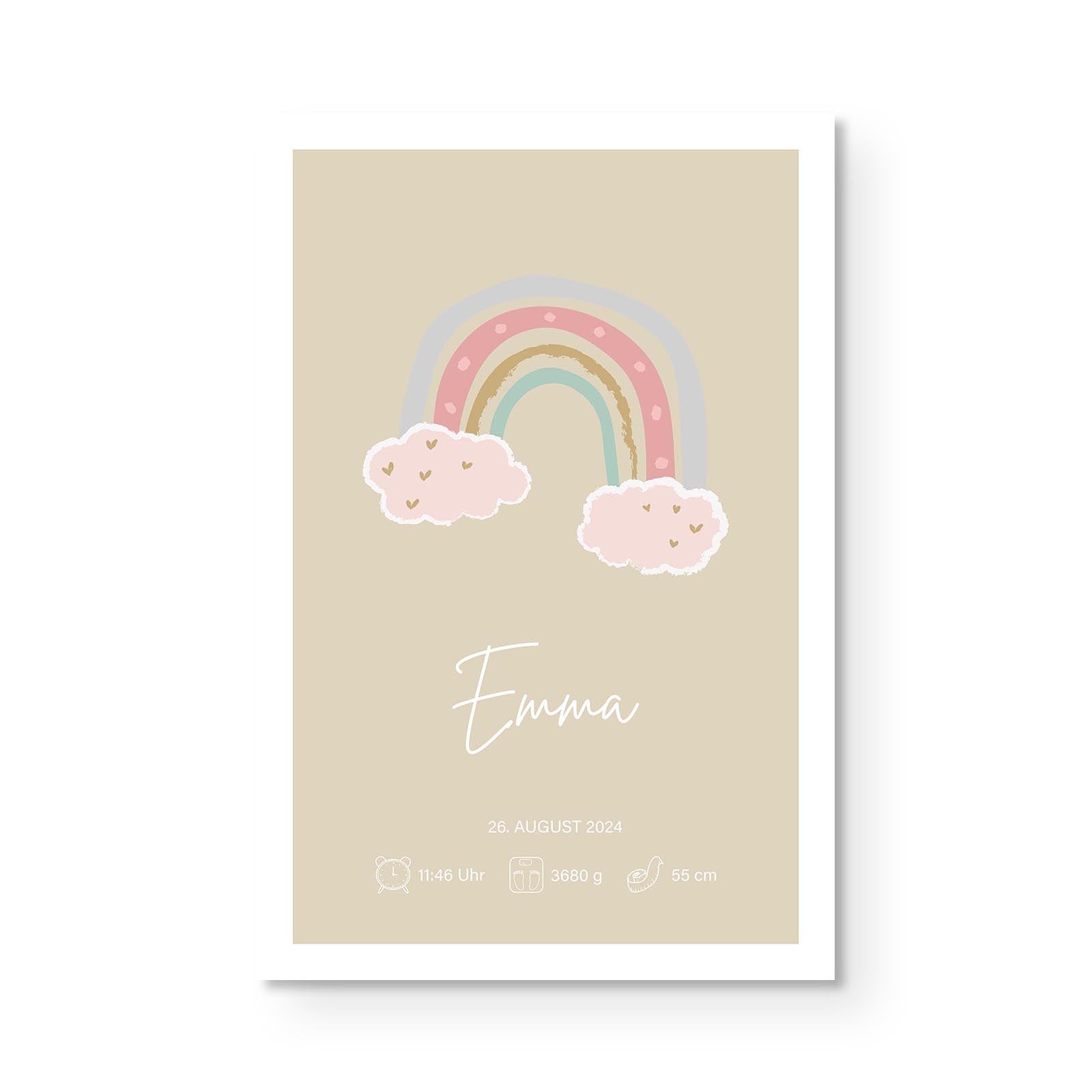 Personalierbares Wandbild [Familie, Kind, Geburt]