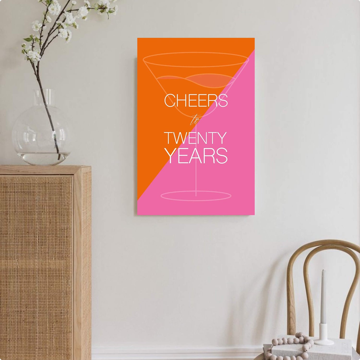 Wandbild [Cheers to X Years, Geburtstag]