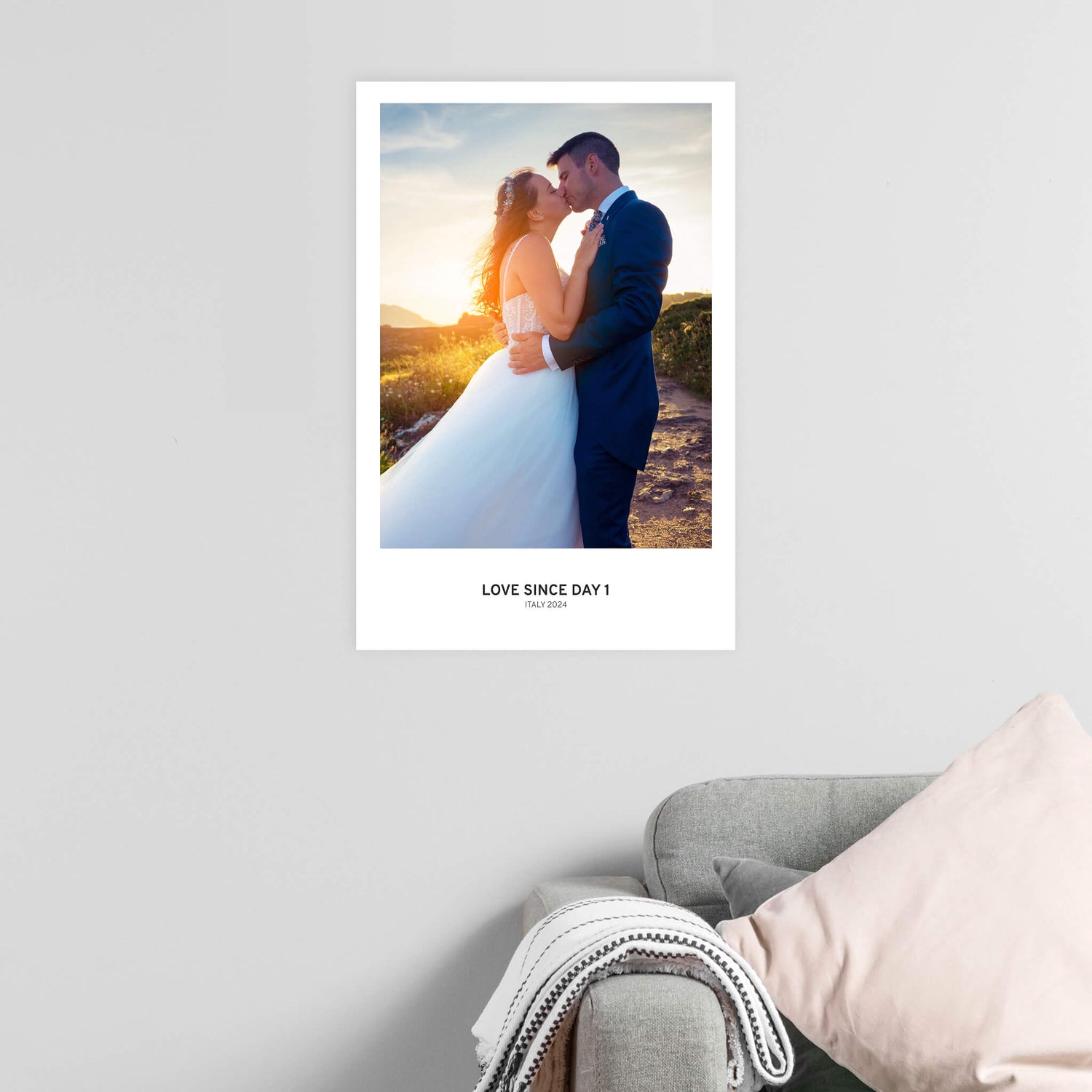 Wandbild [Hochzeit, Bild, Ort, Datum]