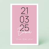 Wandbild [Geburtsdatum, Kindername, Geburtsdaten]