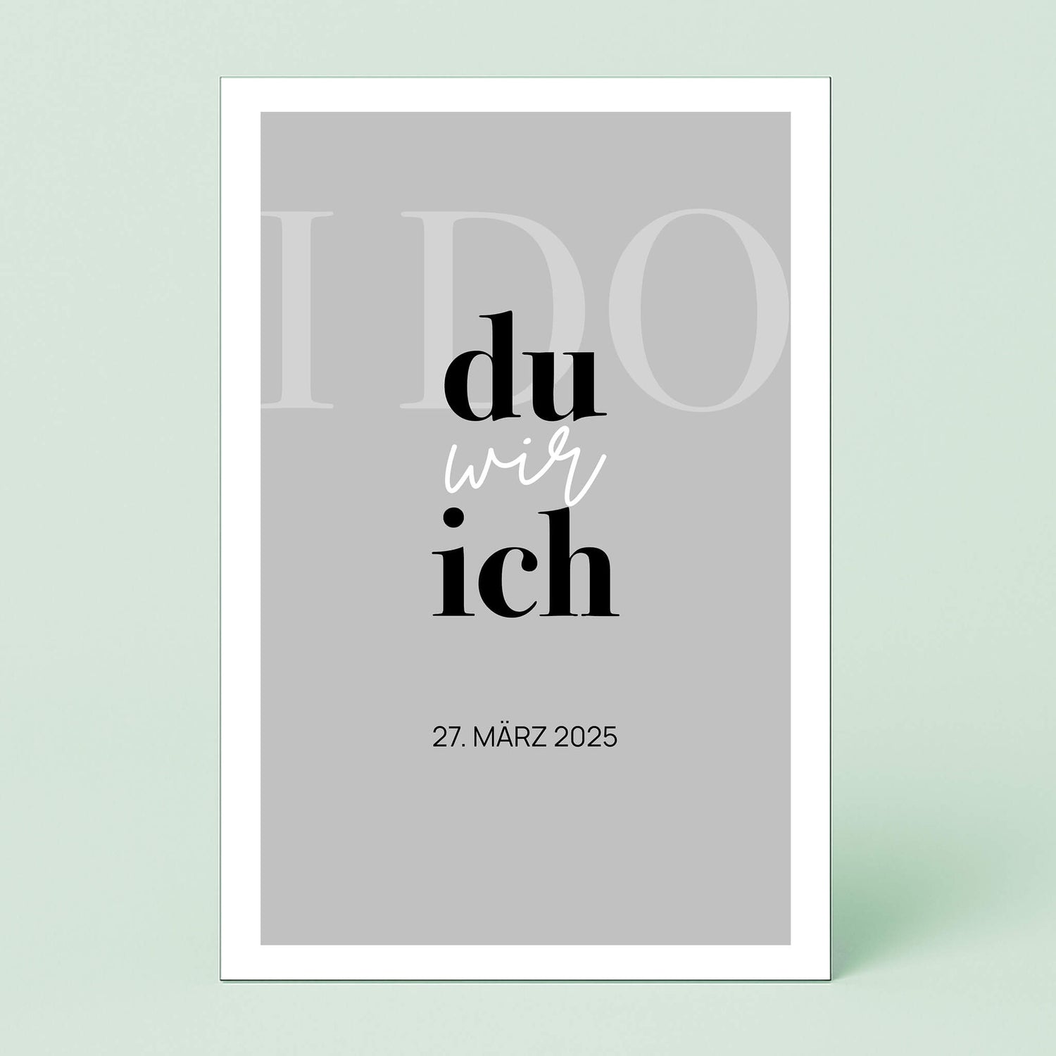 Wandbild [Liebe, I DO, Datum]