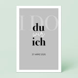 Wandbild [Liebe, I DO, Datum]