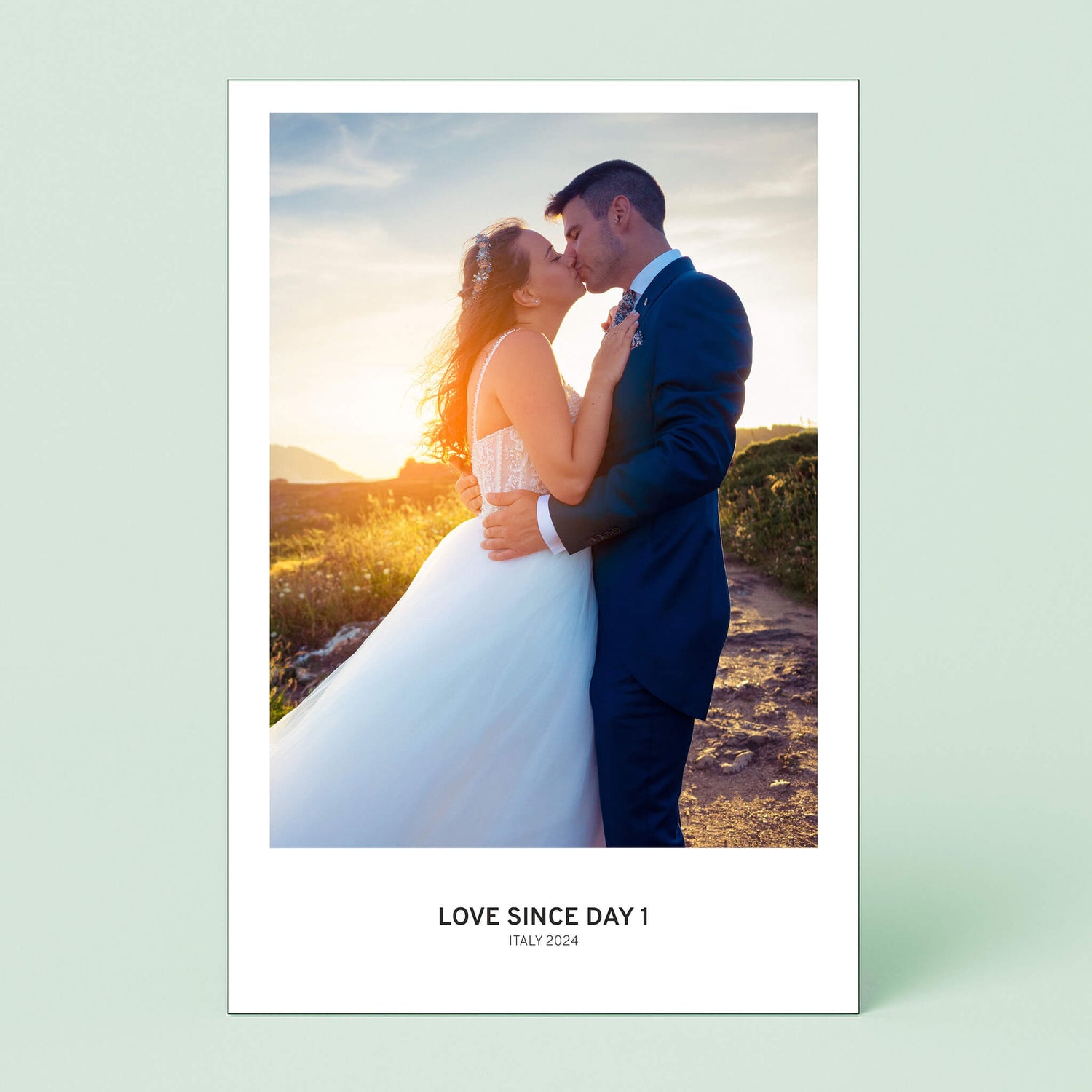 Wandbild [Hochzeit, Bild, Ort, Datum]