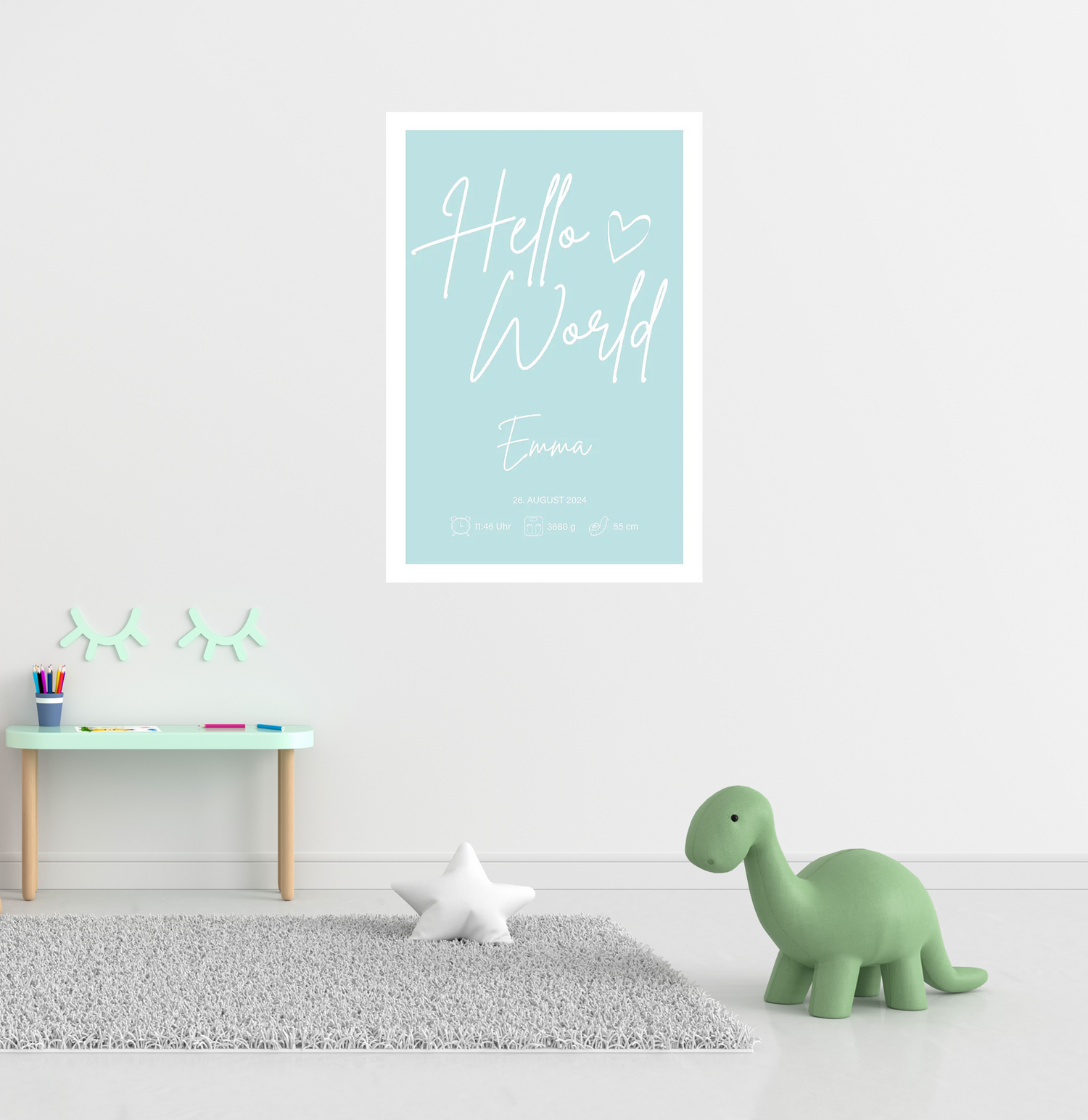 Personalierbares Wandbild [Familie, Kind, Geburt]