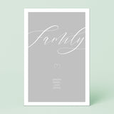 Personalierbares Wandbild [Familie, Namen]