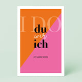 Personalierbares Wandbild [Liebe, Heirat, Paar]