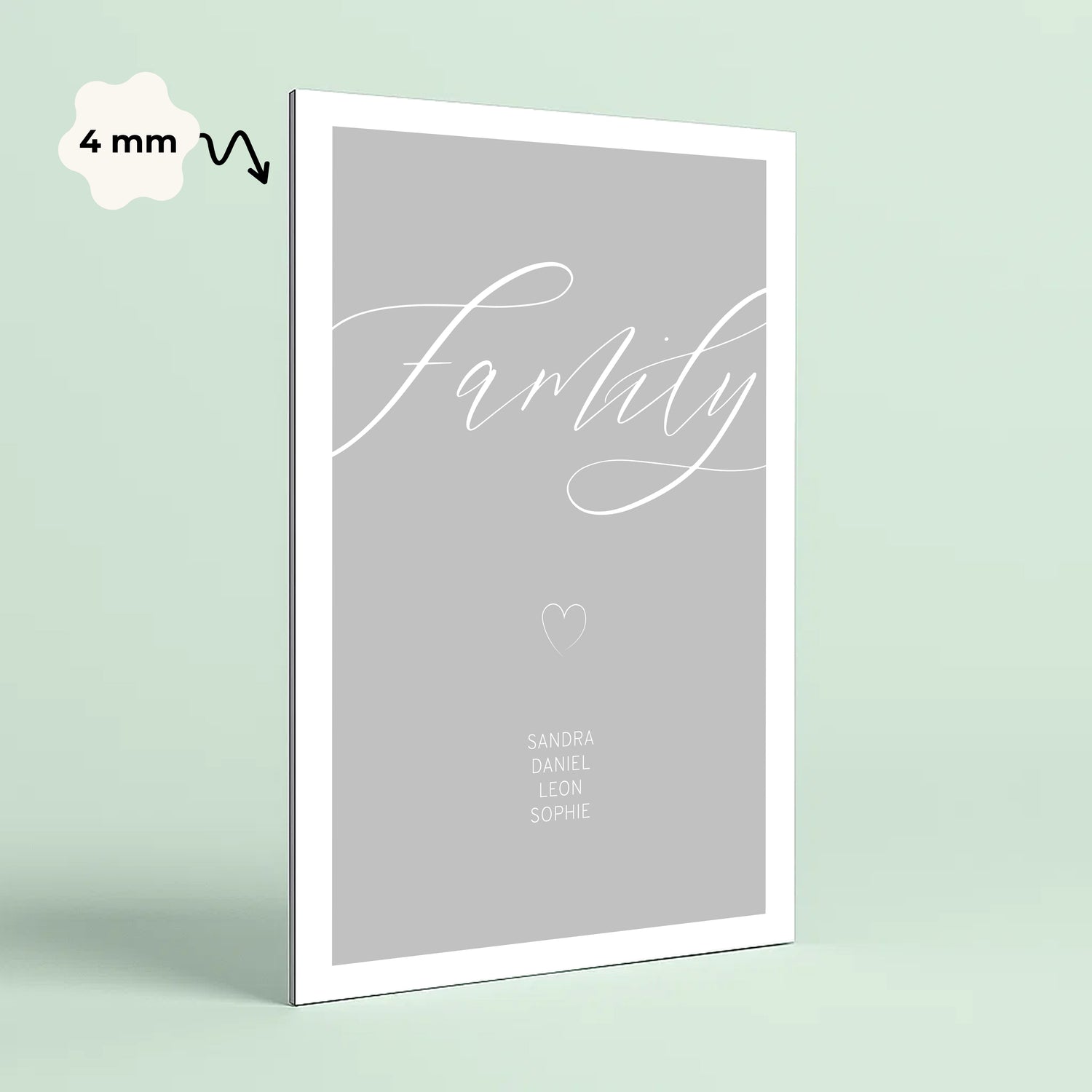 Personalierbares Wandbild [Familie, Namen]