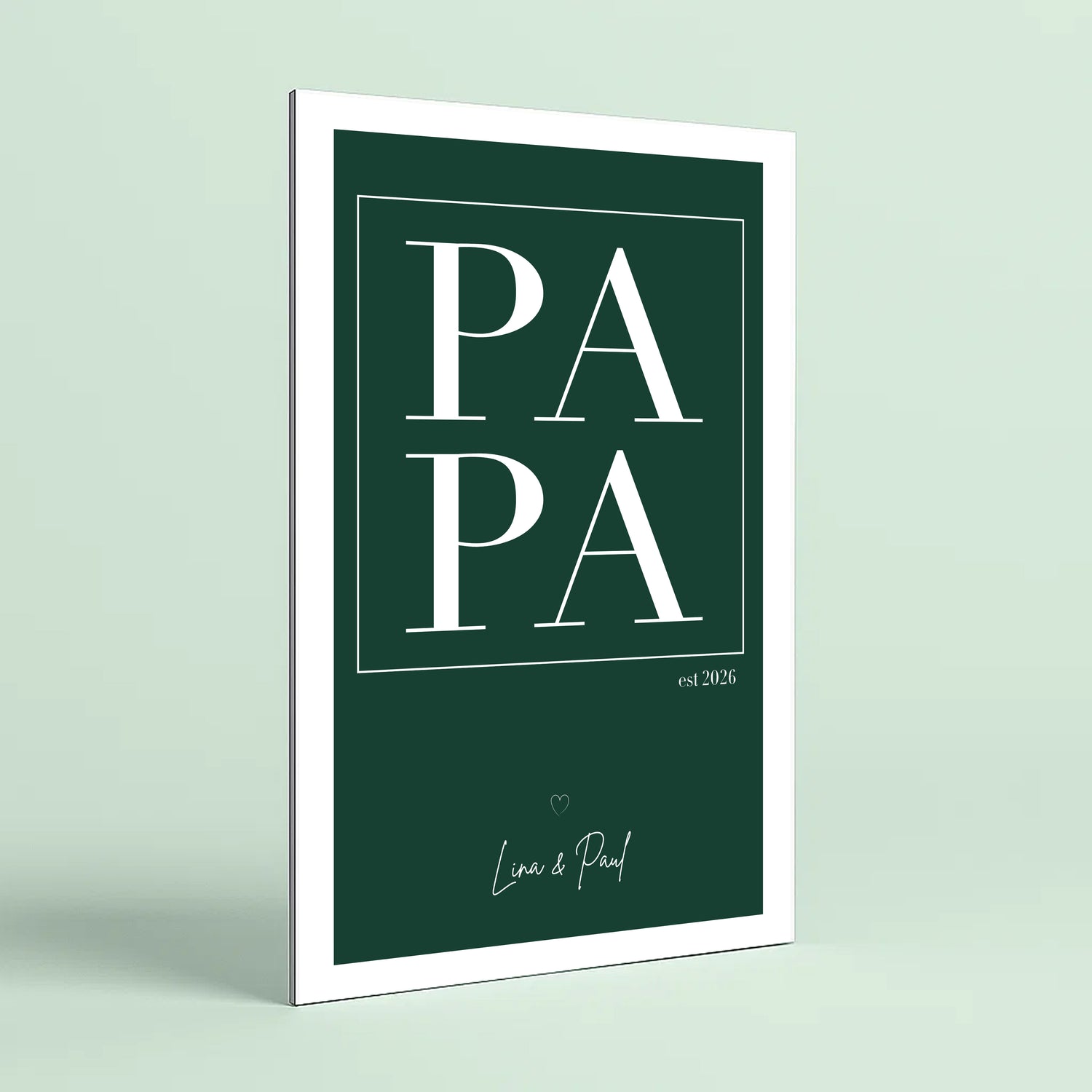 Personalierbares Wandbild [Familie, Papa, Namen & Datum]