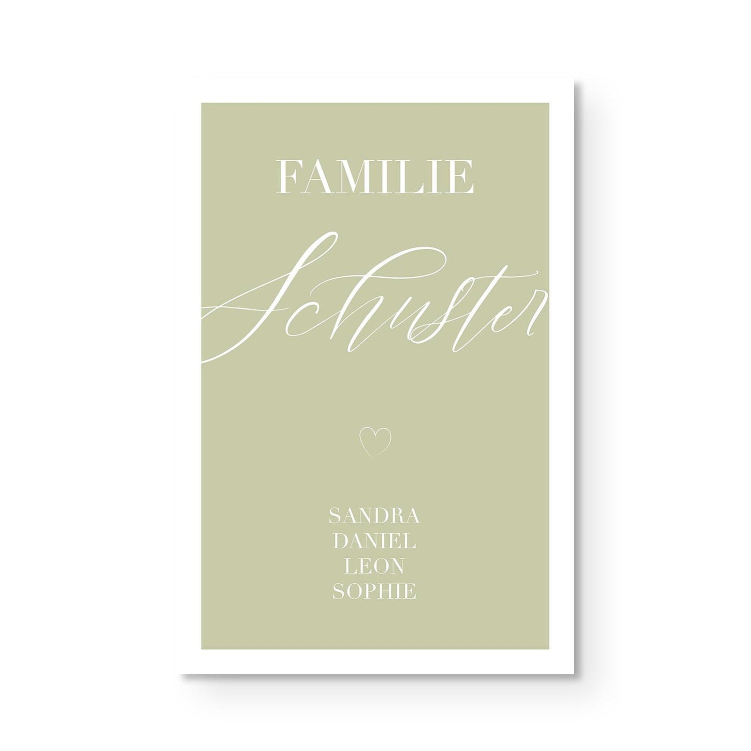 Personalierbares Wandbild [Familie, Namen]