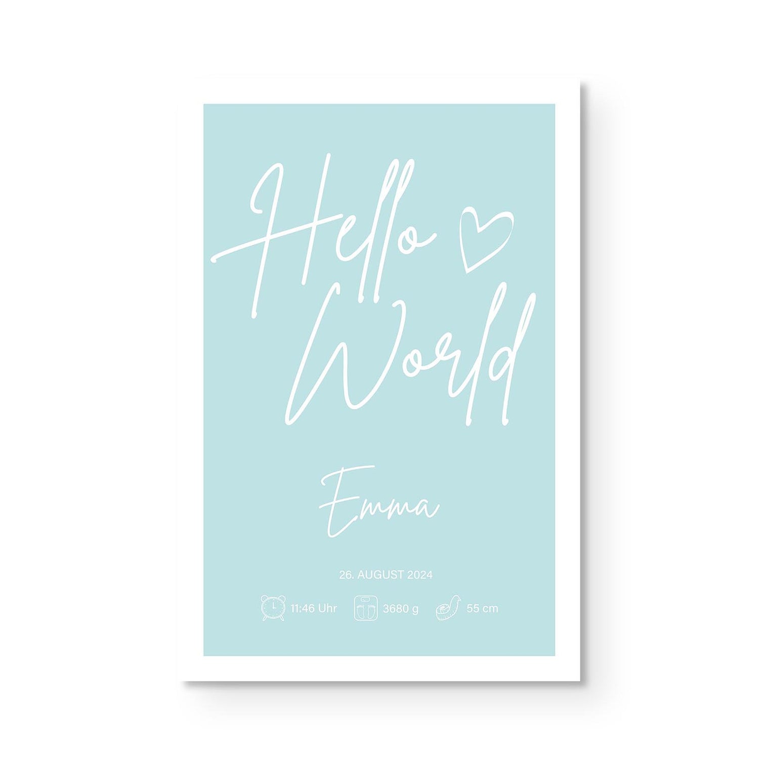 Personalierbares Wandbild [Familie, Kind, Geburt]